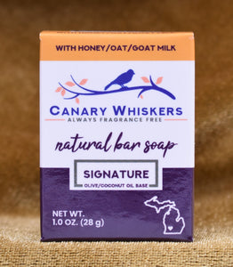 Signature honey, oat, goat milk soap