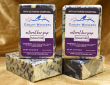 Load image into Gallery viewer, CLEARANCE!  Signature confetti charcoal soap (discounted in cart)
