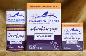 Signature honey, oat, goat milk soap